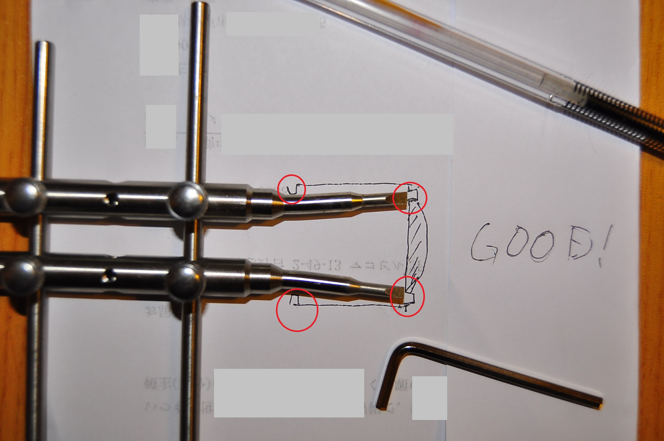 Lens bent tip spannar operations